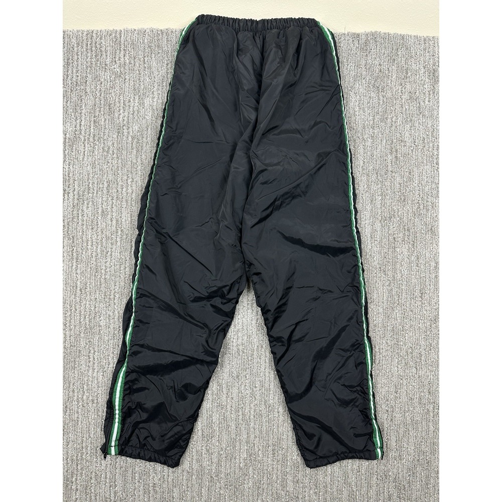 Vtg IN PLAY Insulated Track Pants Black Ankle Zip Drawstring USA Made Mens XS